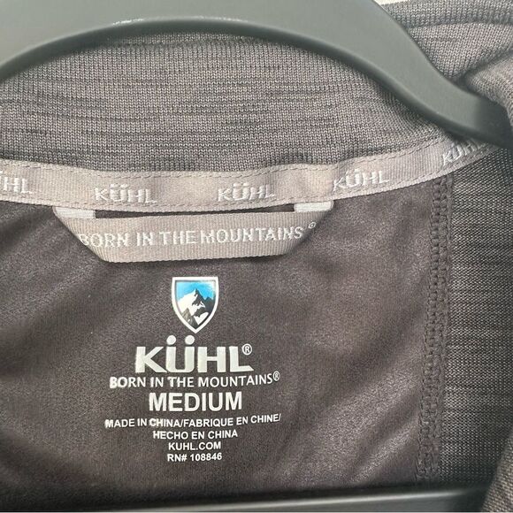 KUHL Jacket Men Medium Alloy 1/4 Zip Heather Gray Athletic Performance Pullover - Picture 8 of 10